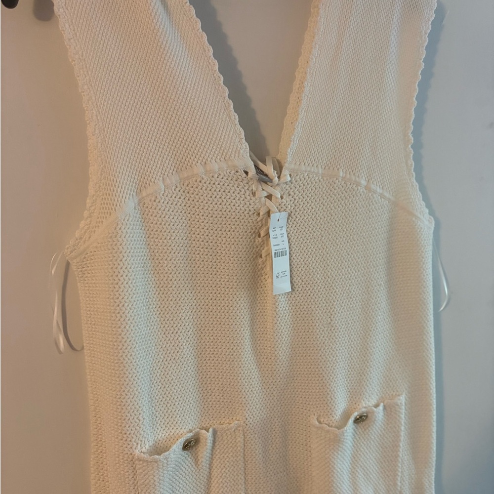 J. Crew Cream Knit Mini Dress/coverup